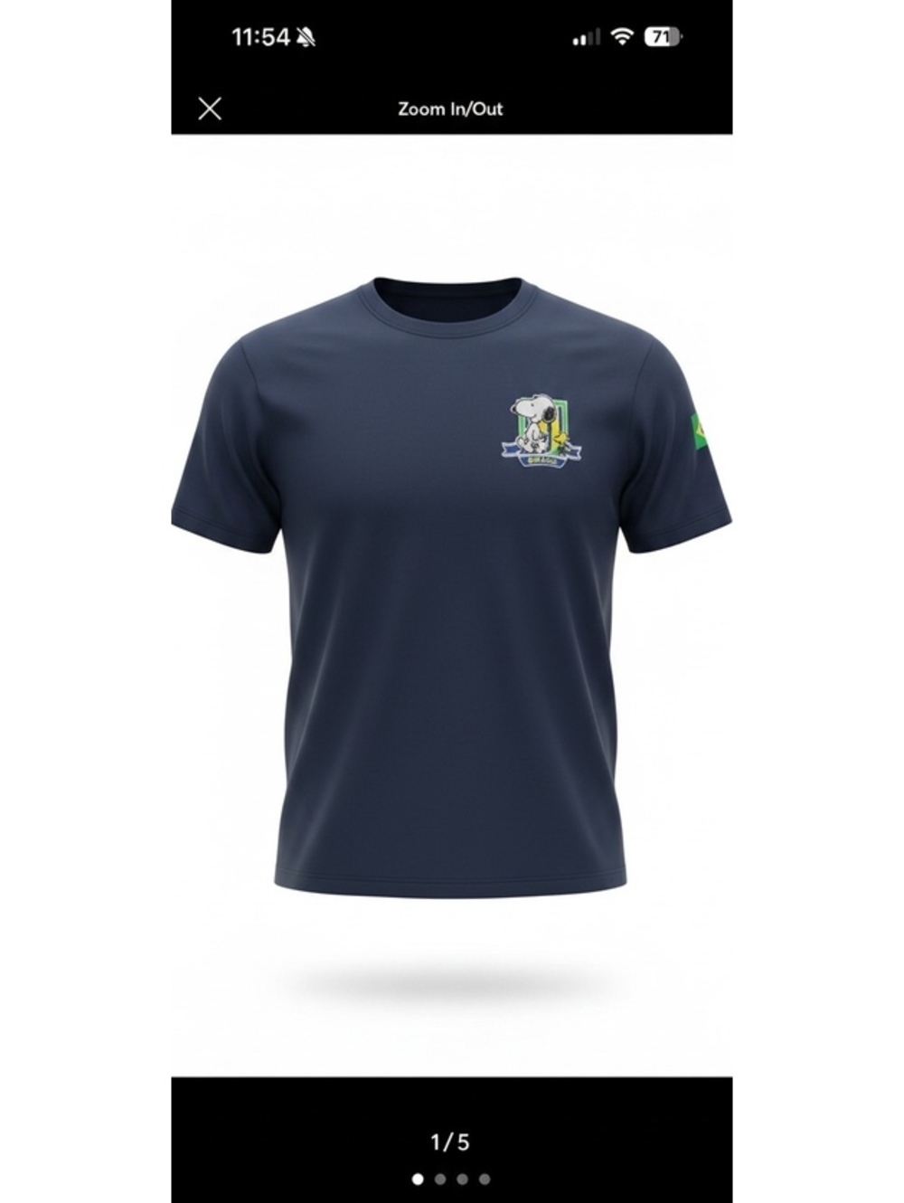 New 2026 FIFA Soccer Peanuts x Brazil Shirt - Mens size Medium  Snoopy